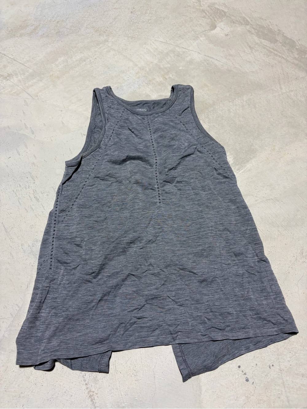 Athleta Gray Sleeveless Tank Top XS